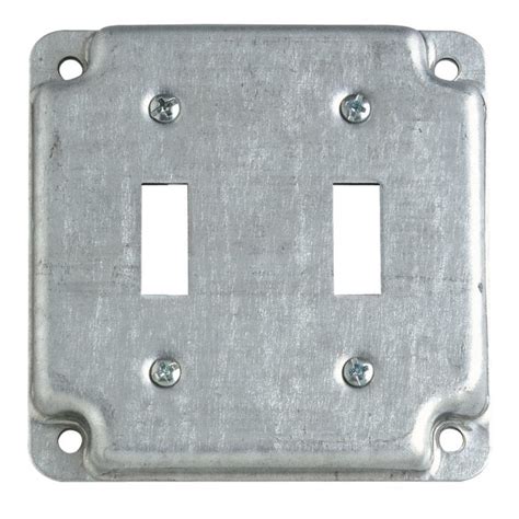 0.830-in x 1.45-in junction box cover plate|metal electrical outlet covers.